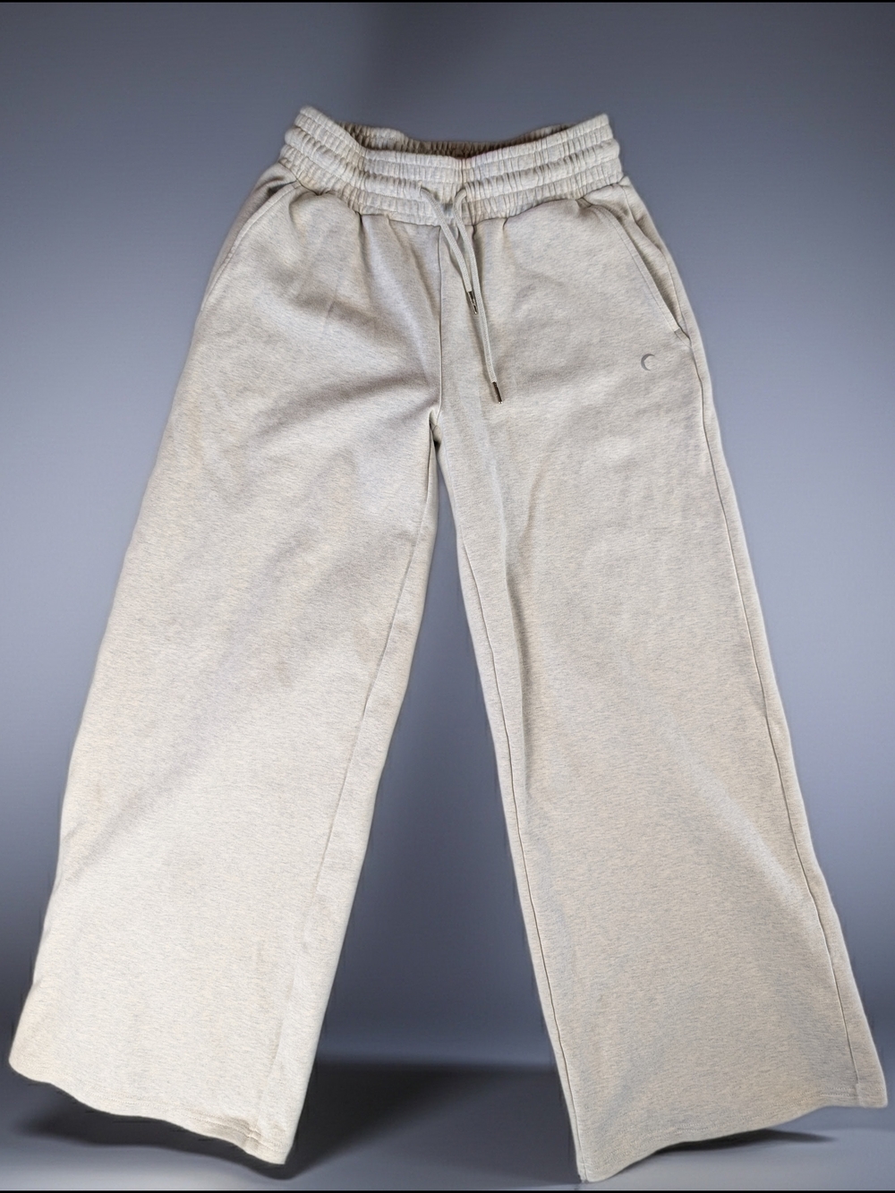 Zyia Active Heavy Wide-Leg Sweatpants Women's M Drawstring Elastic Waist Pockets